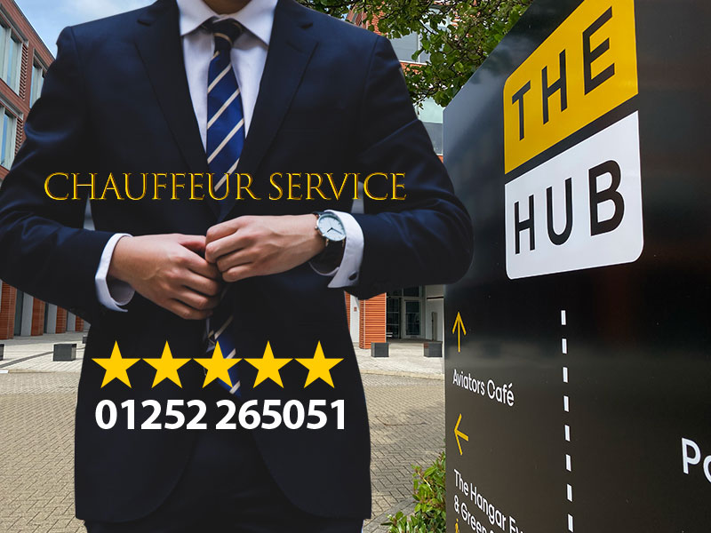 Chauffeur Service at The Hub, Farnborough Business Park, Farnborough.  ⭐️⭐️⭐️⭐️⭐️ ☎️01252 265051☎️.  Photo taken at Farnborough Airship Hangar Frame next to 200 and 250 Fowler Avenue where businesses offices like Red Hat, Natwest, MerryChef.