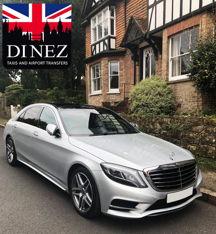 Silver S Class 350 model, Dinez Taxis and Airport Transfers