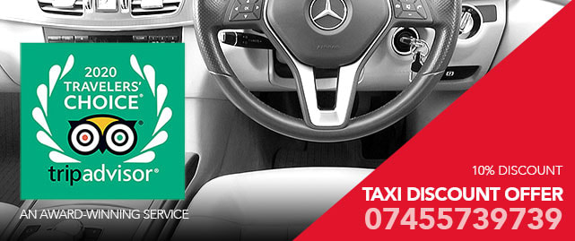 Executive taxi transfers, 10% taxi discount offer, claim now, call ☎️01252 265051